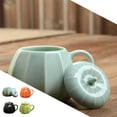 thumbnail image 3 of Bewildely Tazas de café de calabaza de Halloween de 300ml, taza de té de la leche de cerámica con tapa, cuenco, decoración, vasos de agua, regalo de Juegos de servir café y té cian Bewildely HA081368-01, 3 of 6