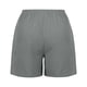 thumbnail image 5 of ICHUANYI Clearance Fashion Women's Summer Casual Waist Elastic Pocket Solid Color Shorts(Gray, XL) ICHUANYI WER2023080909337, 5 of 8