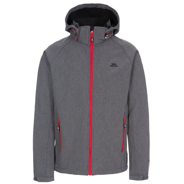 Trespass - Chaqueta softshell impermeable modelo Rafi para hombre (Gris Carbón Jaspeada) Trespass UTTP3572_charcoalmarl