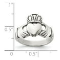 thumbnail image 3 of Sterling Silver Antiqued Claddagh Ring, 3 of 6