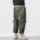 thumbnail image 2 of Pantalones cargo para hombre, pantalones harén, lápiz, negros, para trekking, de licra, baratos, informales, de talla grande, Y2k, nuevos, holgados, vintage, 2 of 5