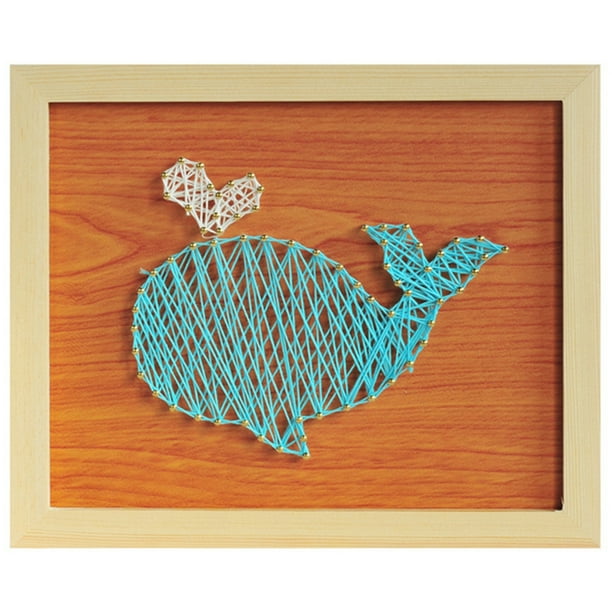 Coofit String Art DIY Little Dolphin Handmade Craft Kit Home Activities for  Kids 
