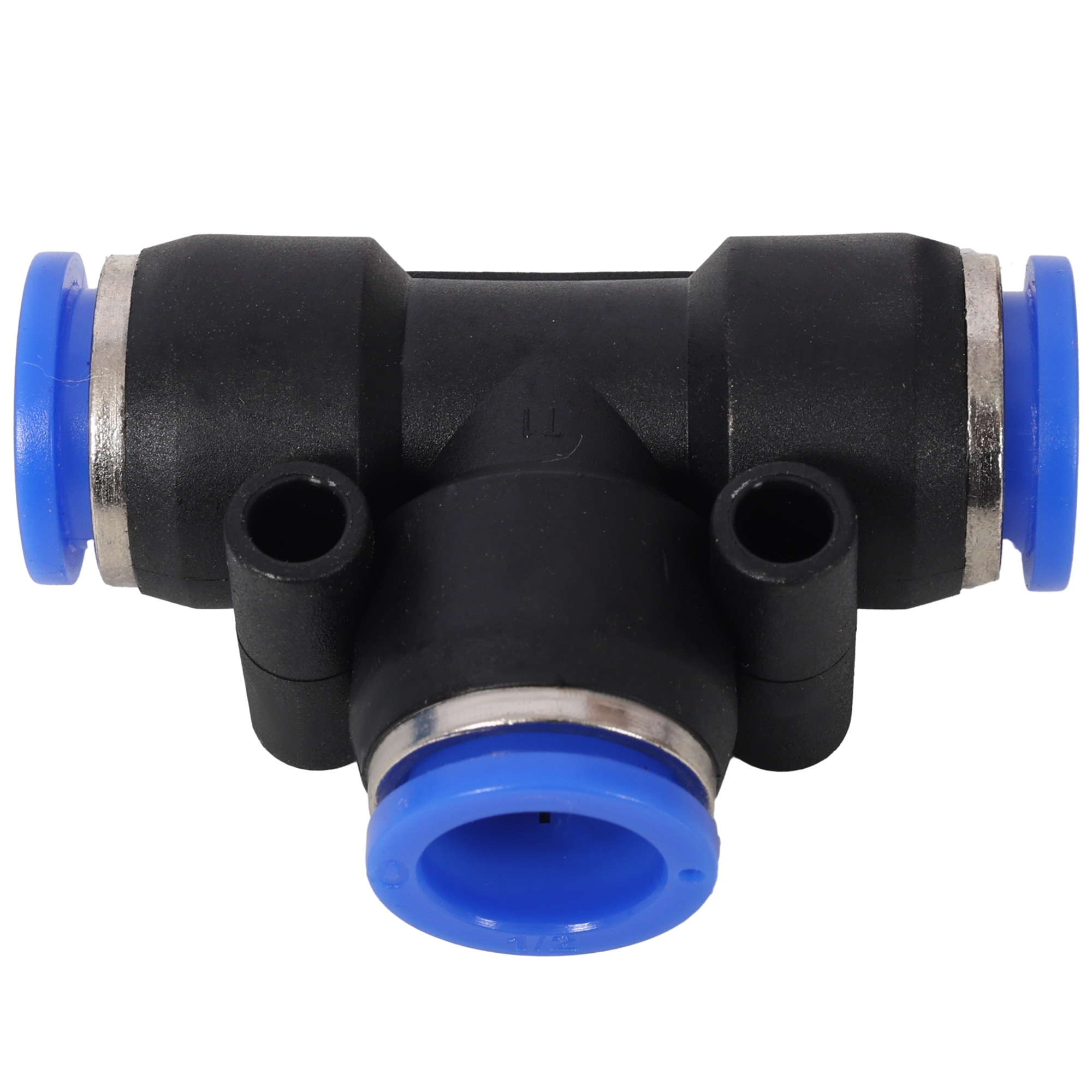 Air Push to Connect Kit: Complete 1/2" (OD) / 3/8" (ID) x 100-Feet TPEE Tubing Air Piping System
