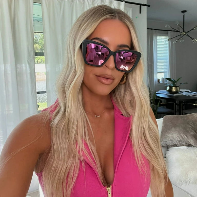DIFF Becky II Oversized Sunglasses for Women UV400 Protection