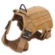 thumbnail image 2 of Chaleco militar para perros medianos y grandes BuyWeek Chaleco de entrenamiento militar Color barro, 2 of 14