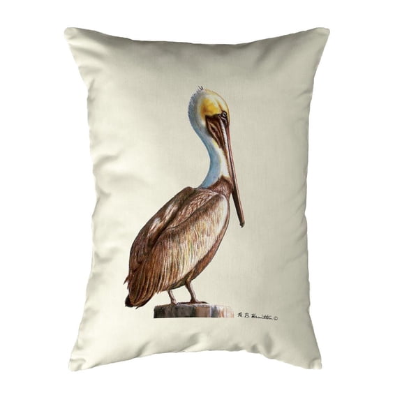 Betsy Drake Interiors Pelican No Cord Pillow 16x20