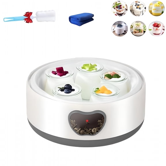 HIBIBUD Probiotic Yogurt Maker with Temperature Control,Yogurt Makers 36 Hour,Yogurt Makers Machine with LCD Display,1.2L Stainless Steel Automatic Yogurt Maker (1Pc)