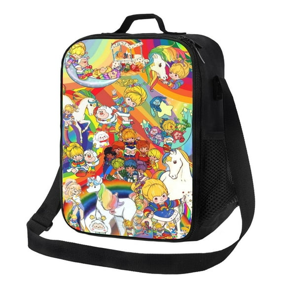 Rainbow Brite Insulated Lunch Bag Leakproof Waterproof Reusable Lunch Boxs Portable Durable Cooler Tote Bag Work Travel