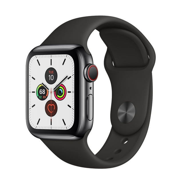 Like New Apple Watch Series 5 (GPS + Cellular) 40mm Stainless Steel Smartwatch - Walmart.com
