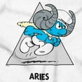 thumbnail image 2 of The Smurfs Aries Ram Zodiac Sign Sweatshirt for Men or Women Brisco Brands S, 2 of 6