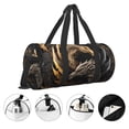 thumbnail image 3 of Balery Vintage Metal Dragon Bolsa de Gimnasio para Mujeres y Hombres, Bolsa de Viaje Impermeable, Bolsa de Fin de Semana con Compartimento para Zapatos y Bolsillo Húmedo, 3 of 6