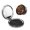 Round Shape, variant on Fire Dragon Red Flaming Portable Double-Sided Face Mirror Round Shape, Magnifying Compact Pocket Mirror with PU Leather Cover