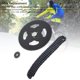 thumbnail image 3 of Piñón Delantero T8F 14T, Cadena De 120 Eslabones Kit De Cadena De Piñón Trasero Delantero T8F Estable Y Preciso Eficiente Alta Dureza Para Mini Motocicletas, 3 of 7