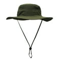thumbnail image 6 of Usloyux 7Pcs 360° Sun Protection Wide Brim Fisherman Hat for Men, Breathable Mesh Top Outdoor Sun Hat for Fishing, Hiking, Camping, Adjustable Windproof Buckle, 6 of 9