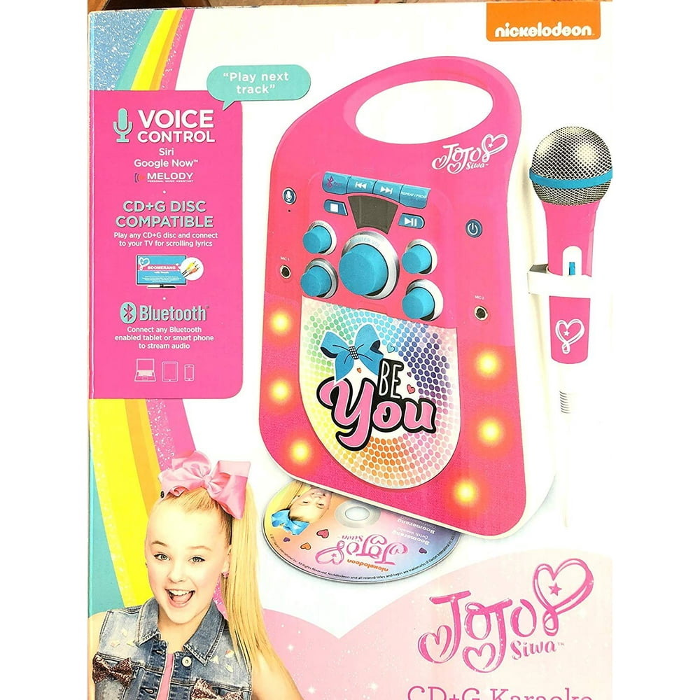 Jojo Siwa CD G Karaoke Machine with One Wired Microphone - Walmart.com