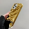 thumbnail image 7 of Compatible iPhone 11 Pro Max Case, 3D Cute Luxurious Curl Water Ripple Shape, Soft TPU Shockproof Case for Boys and Girls (Gold), 7 of 7