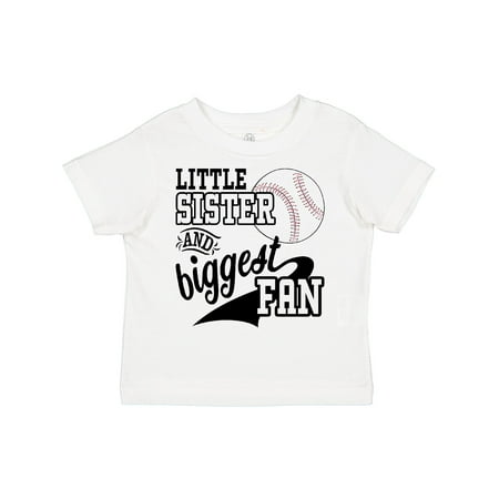 

Inktastic Little Sister and Biggest Baseball Fan Boys or Girls Toddler T-Shirt