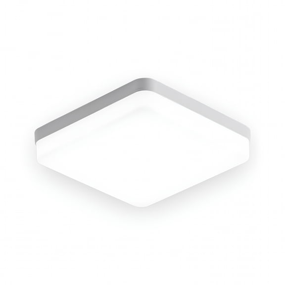 HIBIBUD 24W Square Flush Mount LED Ceiling Light - Ideal for Kitchen,Bedroom,Hallway (6500-7000K White Light)