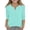 Sky Blue, variant on YunPes Unisex Kids 3/4 Sleeve Henley Shirts Dressy Button up V Neck Raglan Tops Loose Plain Fashion Blouse for Girls 3‐14 Years