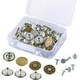thumbnail image 1 of 40 Sets 17mm Jeans Button Kit Replacement Metal Snap Button For Denims, Jeans, Jackets With Plastic Storage Box, 4 Styles, 1 of 5
