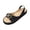 Black, variant on Women's Polka Dot Platform Wedge Sandals with Bow & Buckle Open Toe Slip On Slingback Casual Summer Walking Shoes Black US 8