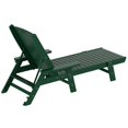 thumbnail image 4 of Costaelm Chaise Longue Inclinable en Plastique HDPE pour Extérieur - Ensemble de 1, Vert Foncé, 4 of 5