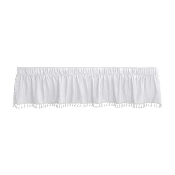Zmeidao Bed Skirt Wrap Around Elastic Dust Ruffles Solid Color Wrinkle and Fade Resistant, Easy to Install, Good-quality Fabric Machine Washable