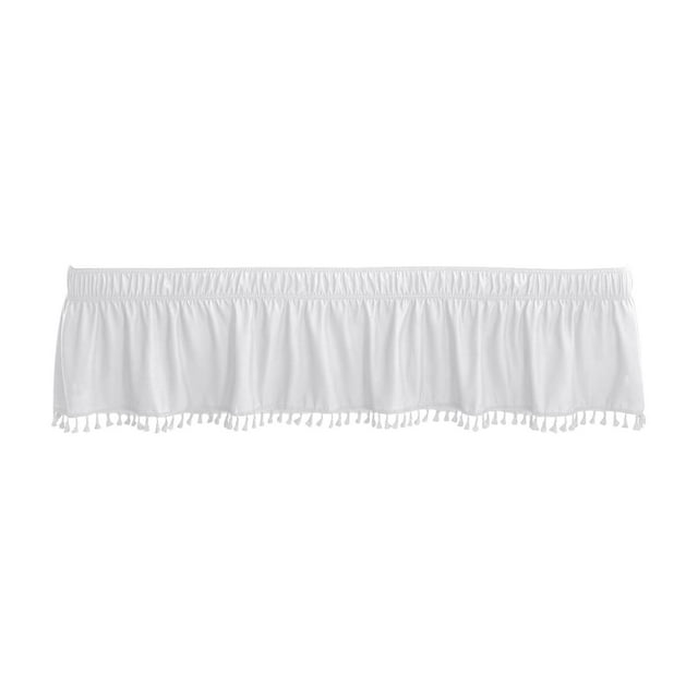Home Kitchen Bathroom Textile Deals!Pcksrro Solid Color Wraparound Elastic Bed Skirt Stretchy Built-in Bed Apron