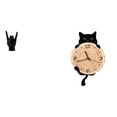 thumbnail image 1 of Estatua de gesto de rock, gesto de música rock, figuras de dedos de mano, reloj de pared, reloj de pared de gato, escultura decorativa de resina MDF a, 1 of 8