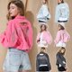 thumbnail image 1 of Chaqueta vaquera con agujeros para mujer, abrigo con empalme de diamantes de imitación y borlas, ropa de calle de manga larga, Tops cortos de moda coreana para primavera y otoño 2023 Cl, 1 of 5
