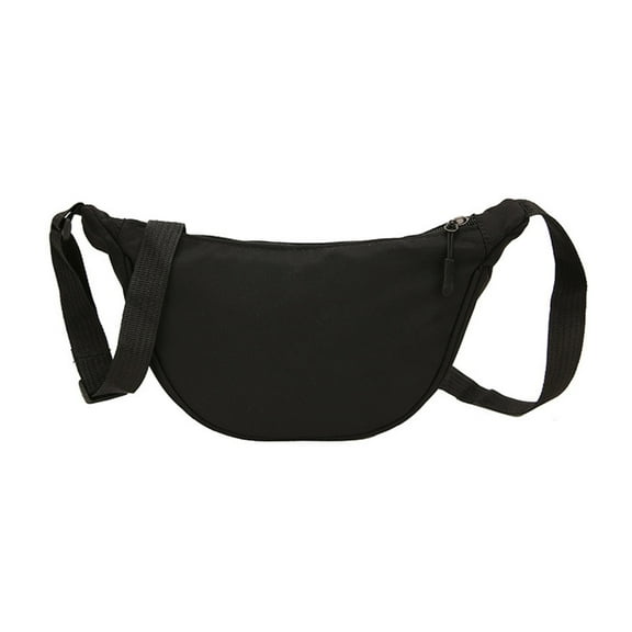 YIEMEEN Stylish Crescent Crossbody Bag Lightweight Nylon Shoulder Bags for Women Men Suitable for Beach and Casual Outings