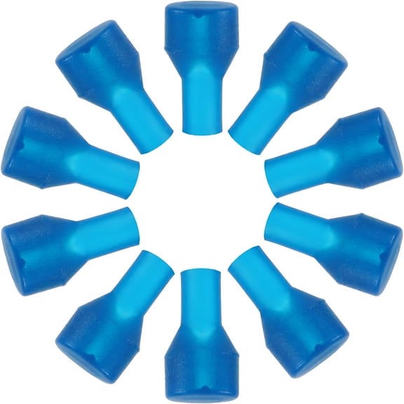 ACDANC 10pcs Bite Valve Replacement for Hydration Pack, Blue Silicone Mouthpiece Replacement Parts Dust Cover Accessories for Hydration Bladder