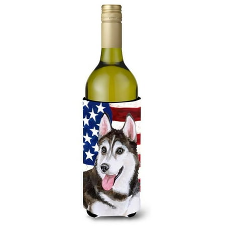 

Siberian Husky No.2 Patriotic Wine Bottle Beverge Insulator Hugger