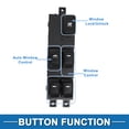 thumbnail image 3 of Interruptor de ventana eléctrica Unique Bargains No. 935701Y960 para el lado del conductor delantero del Kia Picanto en color negro, 3 of 7