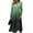 Green, variant on Summer Dresses for Women Elastic Waist Wrap Crossover V Neck a Line Dress Maxi Dress for Wedding Guest, Graduation, Party