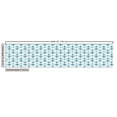 thumbnail image 2 of Ambesonne Modern Fabric by the Yard Upholstery, Pattern with Anchors, 3 Yards, Pale Blue Dark Green, 2 of 4