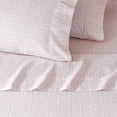 thumbnail image 2 of GAIAM Microfiber Cooling Sheet Set - Wrinkle-Resistant, Quick Dry, Brushed for Softness - Twin, Ikat Fan Blush, 2 of 3