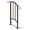 Copper | 1-Step, variant on Tcbosik Handrails for Outdoor Steps, 3 Step Stair Hand Rail, Metal Railing with Installation Kit for Seniors, Copper