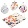 thumbnail image 3 of Yayeee Dish Drying Mat for Kitchen Counter 16"x18" Microfiber Absorbent Pad, Purple Retro Flower, 3 of 7