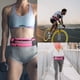 thumbnail image 2 of Riñonera Deportiva Running Elástica Impermeable Rosa Gris Reflectante para Hombre y Mujer, 2 of 8