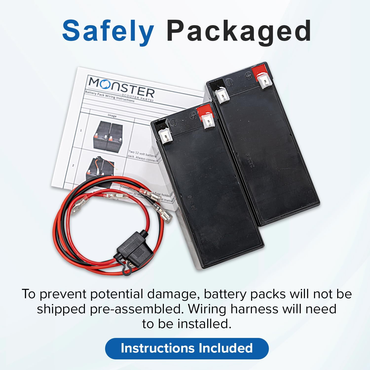 Premium 24 Volt Battery Pack for the Razor Crazy Cart and Crazy