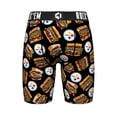 thumbnail image 3 of Men's Rock Em Socks  Black Pittsburgh Steelers Primanti Sandwich Boxer Briefs, 3 of 4