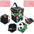 thumbnail image 2 of Football Foldable Car Trash Can with Lid, Leak-Proof, and Hanging Storage Bag - Car Garbage Can, Car Trash Can, Trash Can for Car, 2 of 6