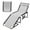 Gray, variant on Gymax Folding Chaise Lounge Portable Lay Flat Reclining Chair w/ 4-Level Backrest Side Pocket Gray