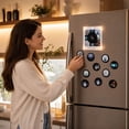 thumbnail image 6 of Vinyl Player Fridge Record NFC Magnetic Music Box Set Mini Magnets Refrigerator Audio with 9 PCS Programmable Playback Christmas Decor and Gifting, 6 of 6