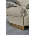 thumbnail image 7 of American Eagle Furniture Genuine Leather & Metal Sectional in Gray, 7 of 7