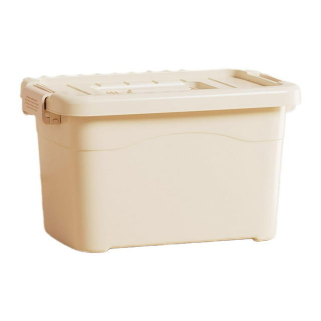 Caja de almacenamiento organizador de juguetes, contenedor de almacenamiento con asa, estuche de cosméticos, almacenamiento de maquillaje para sala de L