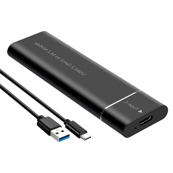 AOOOWER USB to M.2 NVME Solid Drive Case, Aluminum Box USB3.2 10Gbps Type C Connection