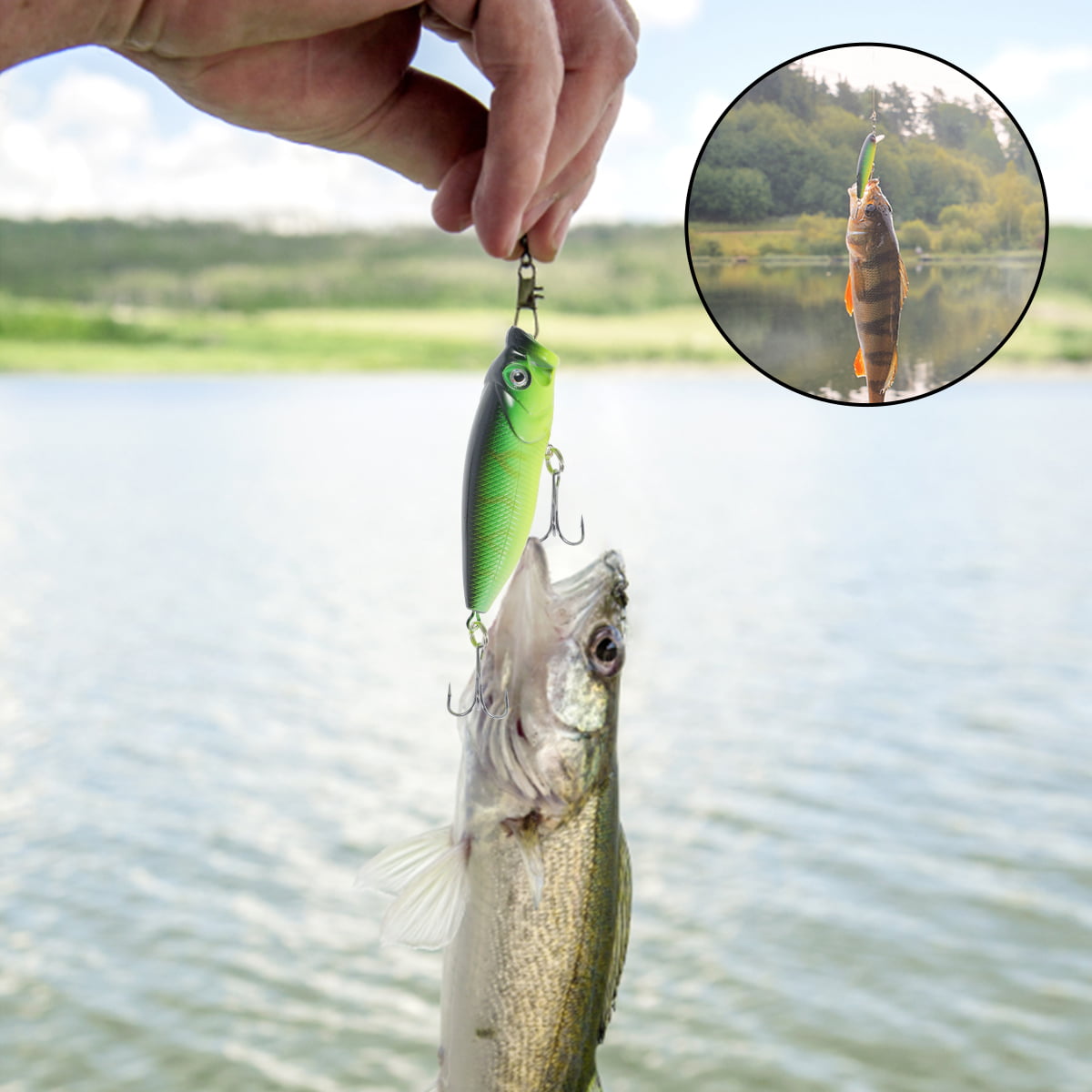 Atopoler Fishing Lure Kit Hard Lure Baits Set Metal Life-Like 3D Fishing  Lures,84Pcs 