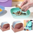 thumbnail image 5 of Large 14.5cm Square Plastic Plates Set of 4 Drop Proof and Easy Clean Kitchen Dinnerware, 5 of 6